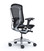 Okamura Contessa 2 Task Chair - Black Mesh Backrest & Seat / Polished Frame / Black Body - Rear