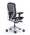 Okamura Contessa 2 Task Chair - Black Mesh Backrest & Seat / Silver Frame / Black Body - Rear