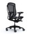 Okamura Contessa 2 Task Chair - Black Mesh Backrest & Black Mesh Seat / Black Frame / Black Body - Rear