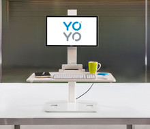 Yo-Yo Desk GO 1 - Single Screen Sit Stand Desk, Up