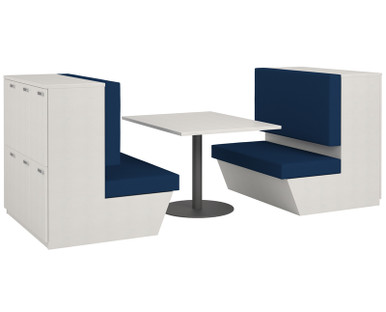 Simplicity Convergence Double Booth Lockers & Table