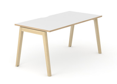 Nova Wood Single Desk - White