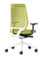 Interstuhl Joyce IS3 Mesh Back Task Chair JC211 / Light Grey Base / Light Grey Plastic Backrest / With Arms - Rear Angle View