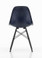 Vitra Eames Fiberglass DSW Chair Navy Blue - Black Maple Rear View