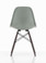 Vitra Eames Fiberglass DSW Chair Navy Blue - Dark Maple Rear View