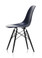 Vitra Eames Fiberglass DSW Chair Navy Blue - Black Maple Side View