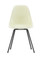 Vitra Eames Fiberglass DSX Chair Parchment Basic Dark Powder Coated - Front View