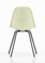 Vitra Eames Fiberglass DSX Chair Parchment Basic Dark Powder Coated - Rear View