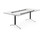 Boss Design ACDC Static Height Single Desk - Glass Top