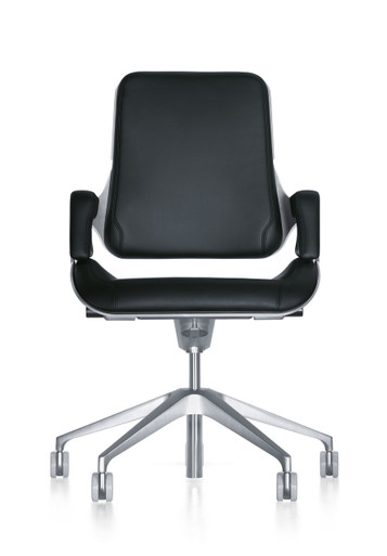 Interstuhl Silver Swivel Chair 262S - Front View