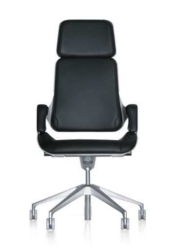 Interstuhl Silver Swivel Chair 362S - Front View