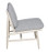 Ercol Von Chair Grey Fabric - Side View