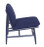 Ercol Von Chair Blue Fabric - Side View