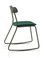 Orangebox Acorn Rocking Chair Olive Green Frame Upholstered Seat - Side View
