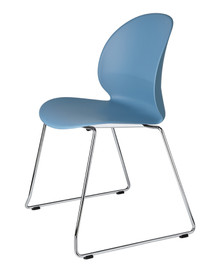 Fritz Hansen N02 Recycle Chair - Sledge Base - Light Blue