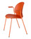 Fritz Hansen N02 Recycle Armchair - 4 Leg - Dark Orange