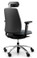 RH Logic 200 Ergonomic Task Chair - Grey / With Armrests & Neckrest / Polished Aluminium Base - Rear