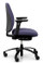 RH Logic 200 Ergonomic Task Chair - Purple / With Armrests / Black Base - Side