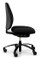 RH Logic 200 Ergonomic Task Chair - Black / Armless / Black Base - Side