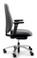 RH Logic 220 Ergonomic Task Chair - Leather / With Armrests / Polished Aluminium Base - Side