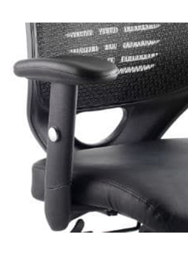 QUICK SHIP Dynamic Relay Mesh Task Chair - Height Adjustable Armrest Option - Closeup