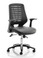 QUICK SHIP Dynamic Relay Mesh & Leather Task Chair - Black Mesh