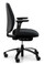 QUICK SHIP RH New Logic 200 Ergonomic Task Chair - Black - Side