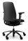 QUICK SHIP RH New Logic 200 Ergonomic Task Chair - Black - Rear