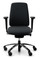 QUICK SHIP RH New Logic 200 Ergonomic Task Chair - Black - Front