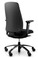 QUICK SHIP RH New Logic 220 Ergonomic Task Chair - Black - Rear