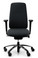 QUICK SHIP RH New Logic 220 Ergonomic Task Chair - Black - Front