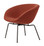 Fritz Hansen Pot Lounge Chair By Arne Jacobsen - Gabriel Capture 5901 Orange