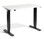 Mini Electric Height Adjustable Desk - Black Frame - White Top