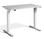 Mini Electric Height Adjustable Desk - White Frame - Grey Top