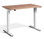 Mini Electric Height Adjustable Desk - White Frame - Timber Top