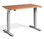 Mini Electric Height Adjustable Desk - Silver Frame - Beech Top