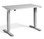 Mini Electric Height Adjustable Desk - Silver Frame - Grey Top
