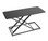 Yo-Yo Desk Lite S (Slim) - Desk Riser - Black - Front Angle View