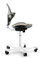 quick ship hag capisco 8010 saddle chair - clay plastic - white metal base - camira sprint relay fabric - side view