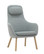 Vitra HAL Lounge Chair By Jasper Morrison Upholstered in Fabric - Front Angle View