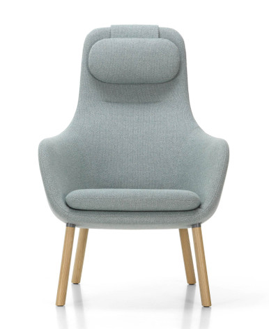 Vitra HAL Lounge Chair By Jasper Morrison Upholstered in Fabric - Front View