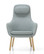 Vitra HAL Lounge Chair By Jasper Morrison Upholstered in Fabric - Front View
