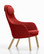Vitra HAL Lounge Chair By Jasper Morrison Upholstered in Fabric - Side View