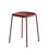 HAY Soft Edge 70 Low Stool - Fall Red Lacquered Oak - Fall Red Base