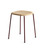 HAY Soft Edge 70 Low Stool - Lacquered Oak - Fall Red Base