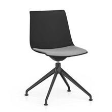 Interstuhl Shuffle SU142 Chair Black, Grey Seat