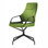 Wilkhahn Graph Chair 301/5 Medium-Height Backrest Swivel-mounted Side Green