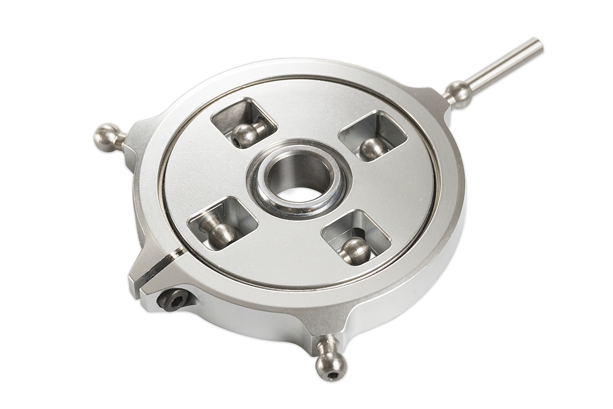 051255-CNC Swashplate (Silver anodized)(for R5)