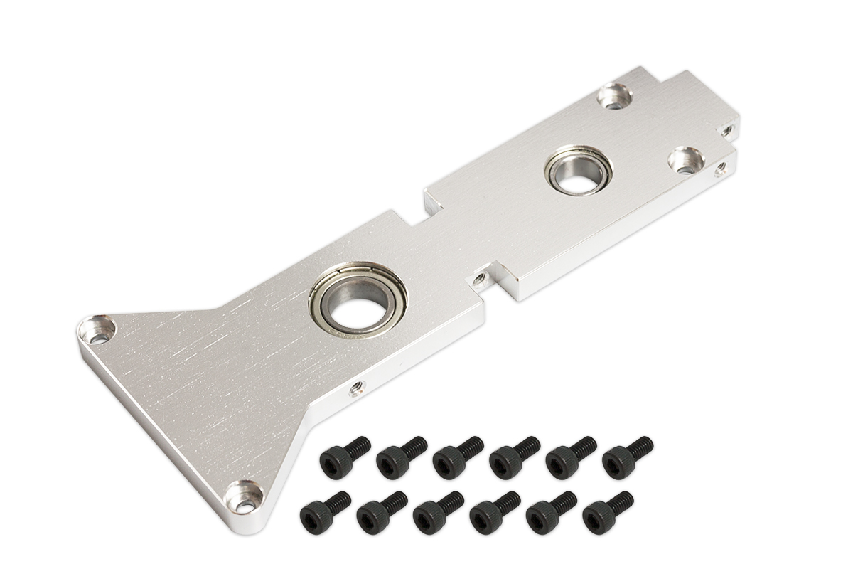 053252-CNC Main Shaft Middle Bearing Mount (Silver anodized)(for R5)