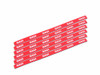 GAUI Cable Tie with Touch Fastener (Velcro) RED 1x20cm (6 pcs)